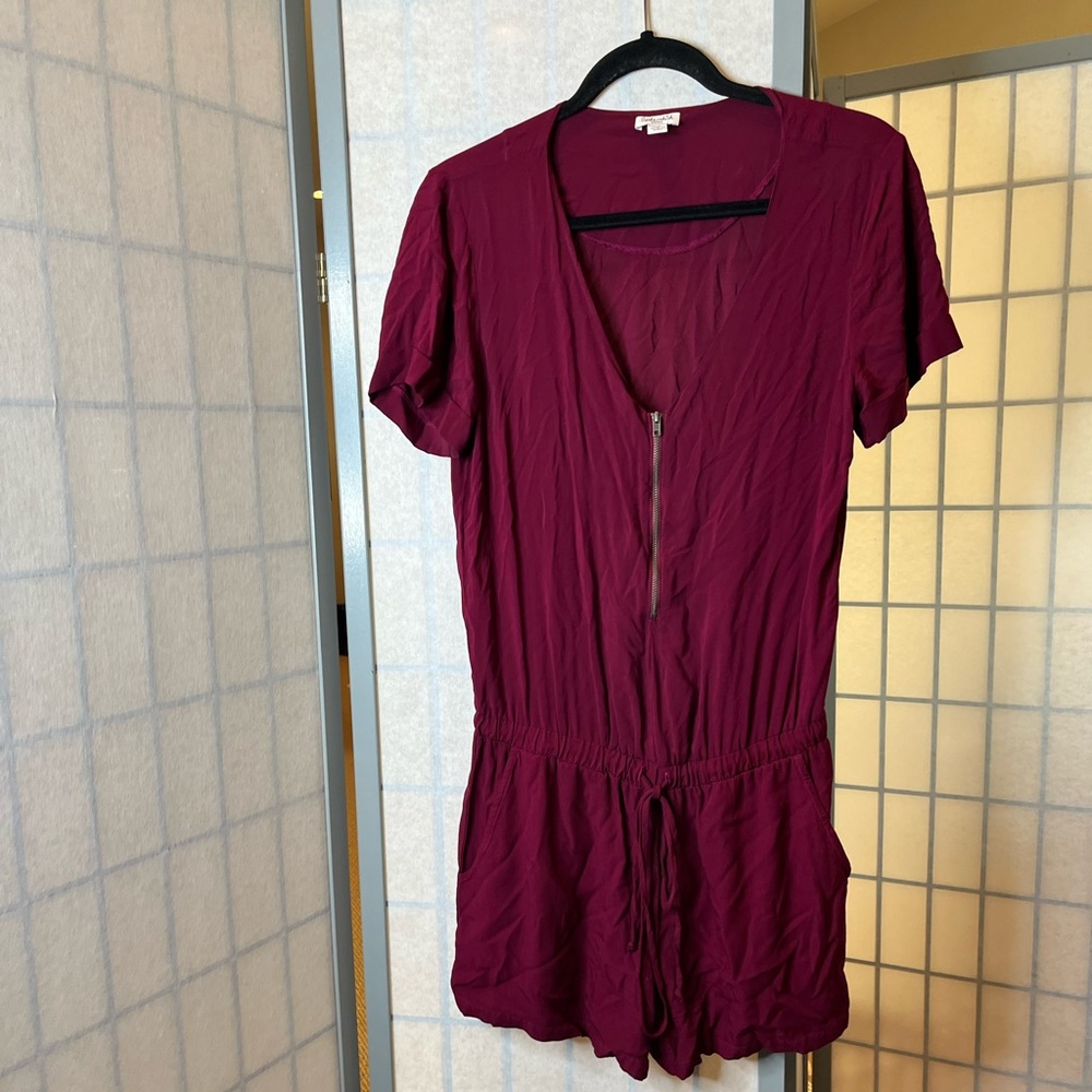 Splendid shorts romper in mulberry